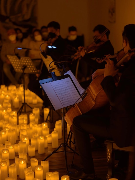 Foto concierto a la luz de las velas