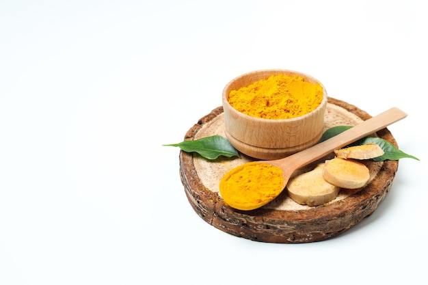 Condimento fragante cúrcuma uno de los principales ingredientes del curry indio