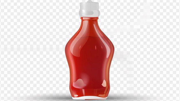 El condimento transparente de ketchup clásico de los Estados Unidos