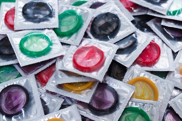 Condones de colores