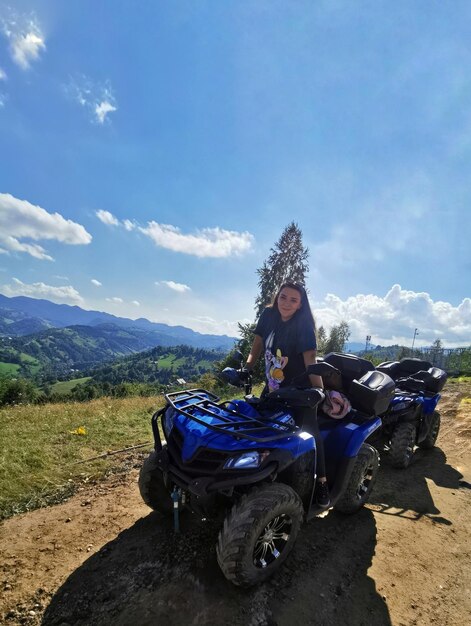 Foto condução de atv