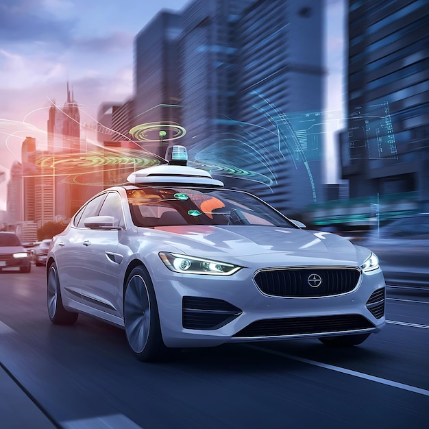 conducción autónoma de automóviles y navegación