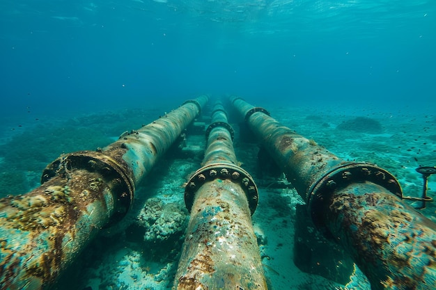 Conductores metálicos marinos para petróleo y gas