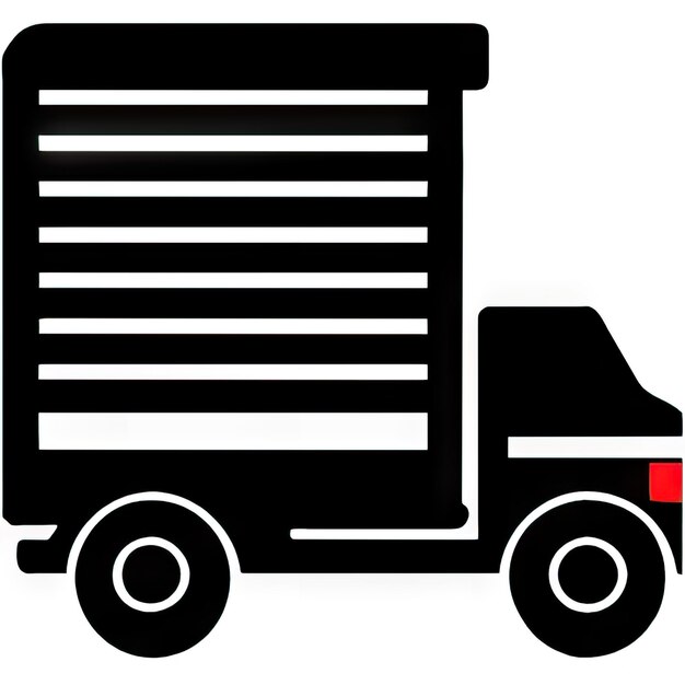Ícone de caminhão com design simples