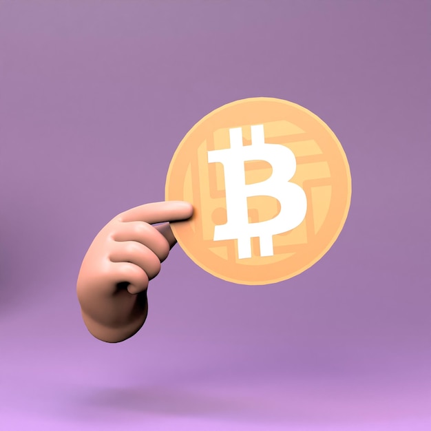 Ícone de criptomoeda conceito de dinheiro futuro 3d render ilustração