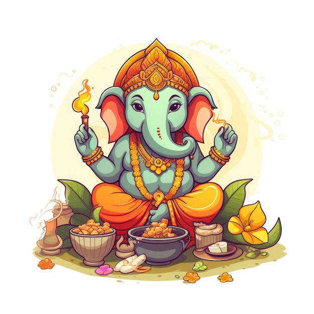 Ícone de Ganesha Puja para o Diwali