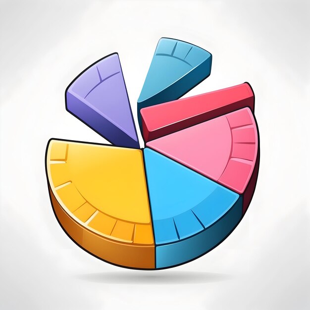 Ícone de gráfico de torta Gráfico de negócios Visualização de dados Diagrama de gráfico Gráfico estatístico Gráfico financeiro