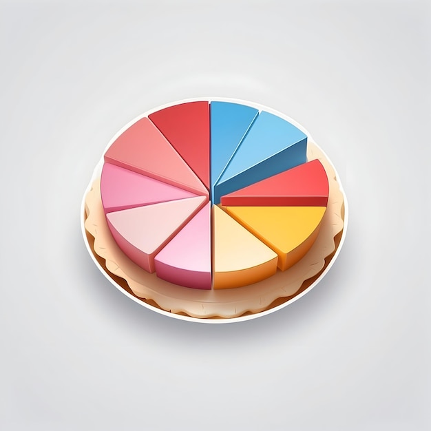 Ícone de gráfico de torta Gráfico de negócios Visualização de dados Diagrama de gráfico Gráfico estatístico Gráfico financeiro