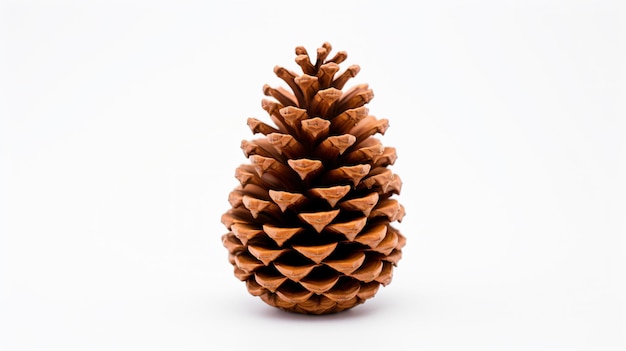 Cone de pinheiro castanho