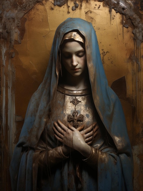 Ícone Mãe de Deus na religião católica Madonna Abençoada Virgem Maria Nossa Senhora do Carmo religião fé cristianismo Jesus Cristo santos santa Virgem do Carmen