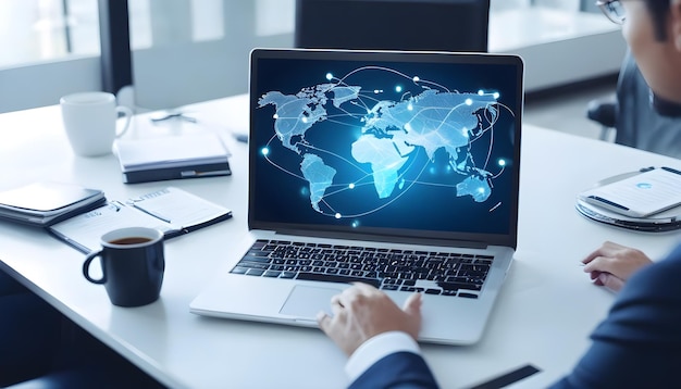 Conectar o mundo das empresas Explorando a sinergia entre redes globais e inteligência empresarial