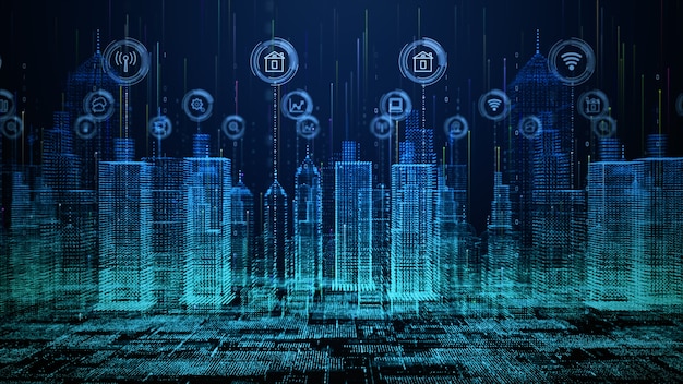 Conectar la red de tecnología de la ciudad inteligente