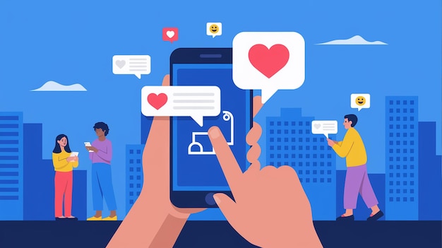 Conectar-se através das redes sociais