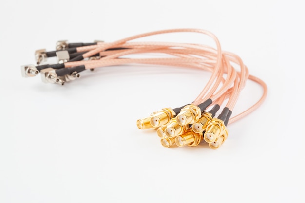 Conector de cable hembra ipx a sma de alta frecuencia con pines chapados en oro.