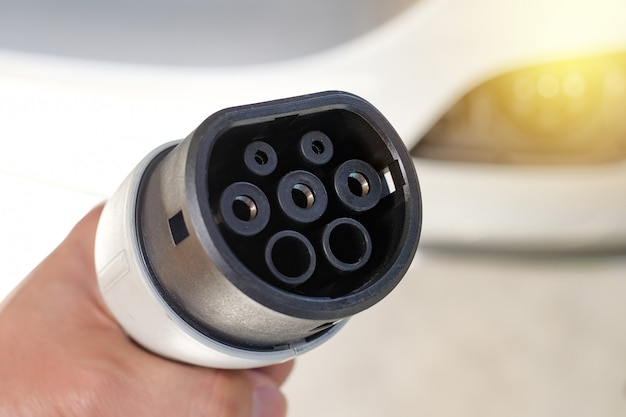 Conector de carga EV de mano para automóvil híbrido enchufable