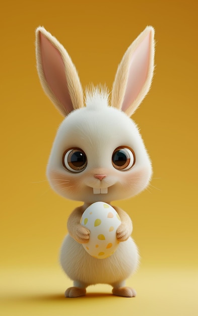 Conejo de Pascua y huevo