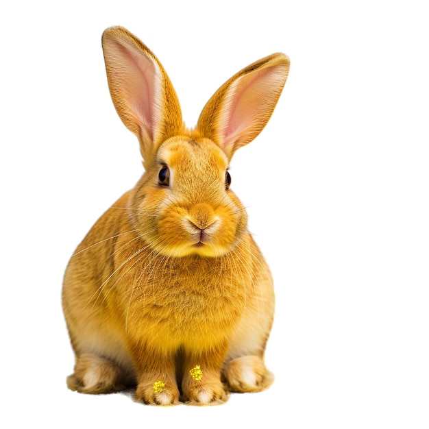 Foto un conejo que es marrón y naranja