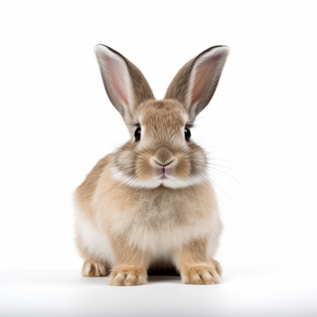 Foto el conejo simétrico un cautivador ganador del concurso