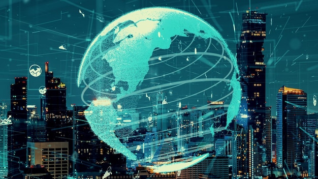 Conexión global y alteración de la red de Internet en una ciudad inteligente