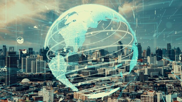 Conexión global y alteración de la red de Internet en una ciudad inteligente