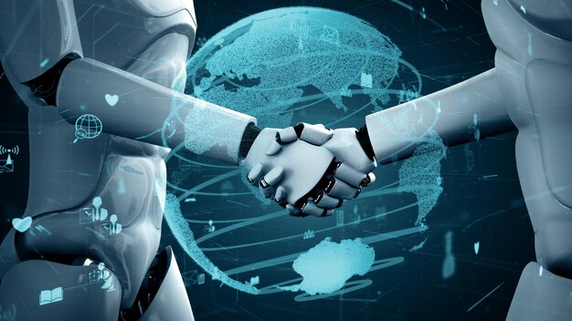 Conexión a Internet controlada por un robot humanoide y proceso de aprendizaje automático