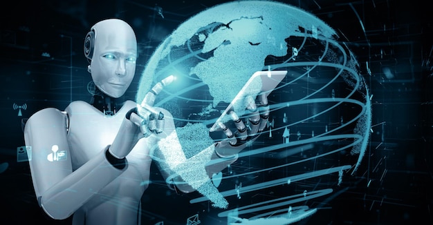 Conexión Mlp a Internet controlada por un robot humanoide y un proceso de aprendizaje automático