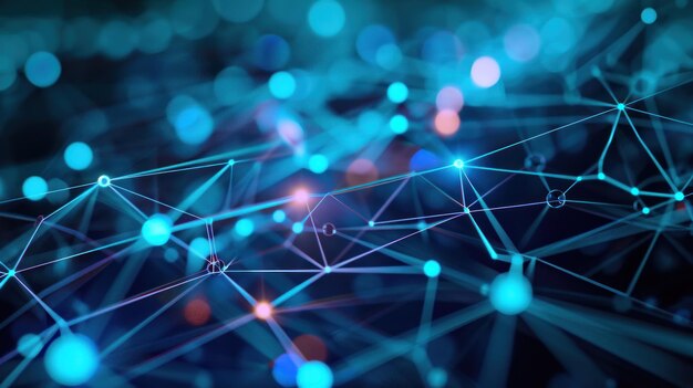 conexión a la red de datos digital y Internet de alta velocidad transferencia de datos digital renderización 3D