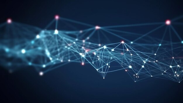 Conexión de tecnología de datos digitales y concepto de big data