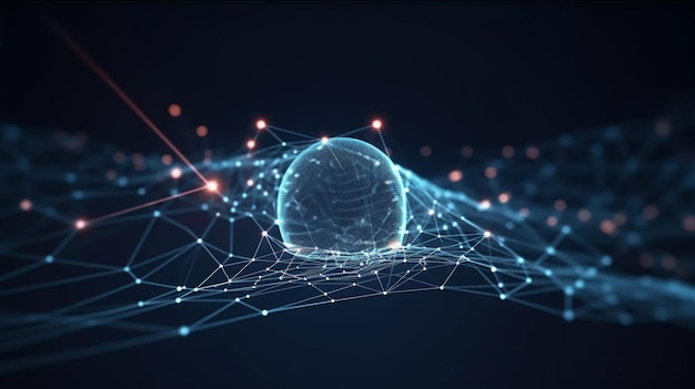Conexión tecnológica datos digitales y concepto de big data