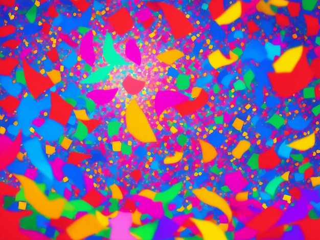 Confete colorido para design de celebração Generative AI Illustration