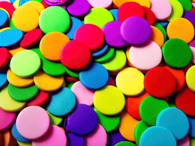 confetes coloridos de bola pequena 3d