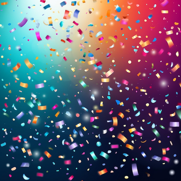 Confeti colorido desenho de celebração