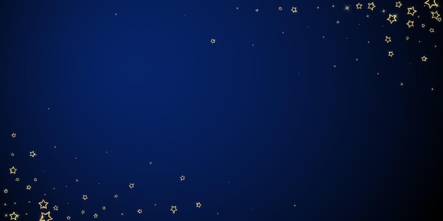 Confeti de estrellas brillantes de oro