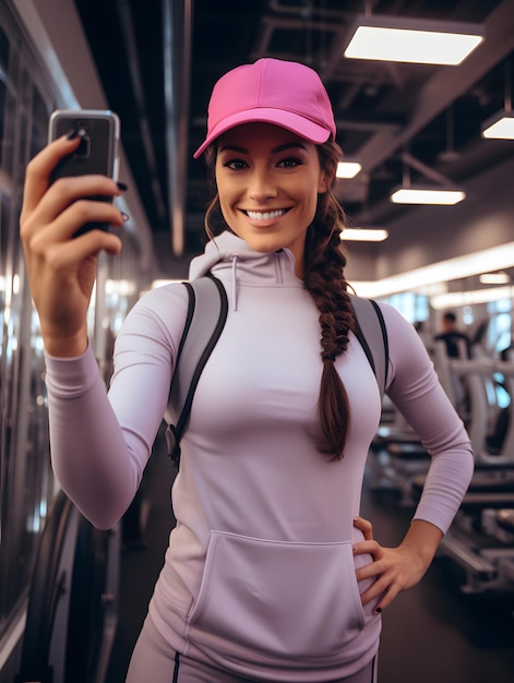 Confiado en el atuendo de entrenamiento Selfie de los años 40