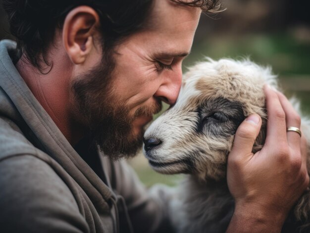 Confiança e Carinho Um Close_Up da Conexão Humano_Animal