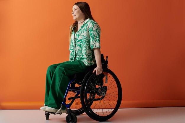 Confianza en la silla de ruedas de estilo vibrante