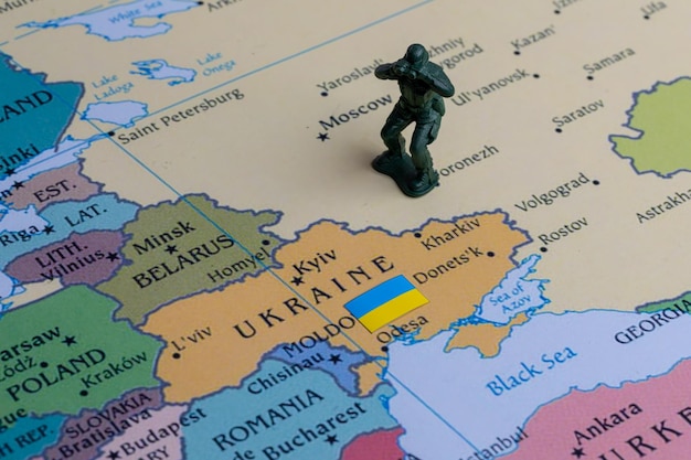 Conflito militar entre Rússia e Ucrânia mapa infográfico