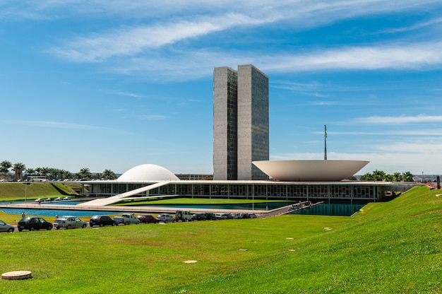 Congreso Nacional en un día soleado en Brasilia DF Brasil el 14 de agosto de 2008