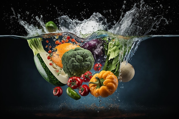 Conjunto de alimentos de nutrición adecuada para un estilo de vida saludable Alimentación saludable Frutas verduras agua pura dieta orgánica Alimentos calóricos Cuerpo hermoso