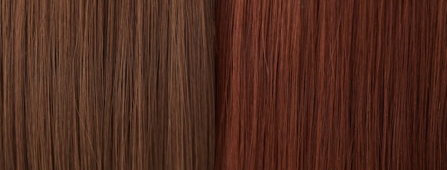 Conjunto de cabello de color de textura de primer plano Tonos diferentes tonos de fondo de hebras