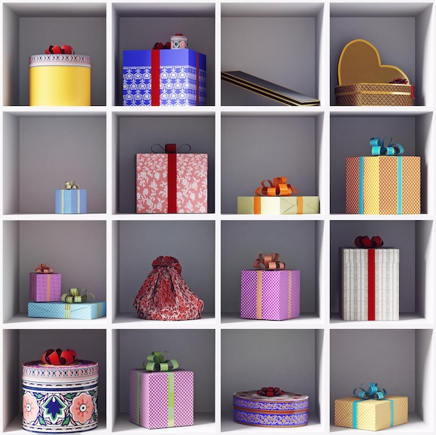 Conjunto de cajas de regalo