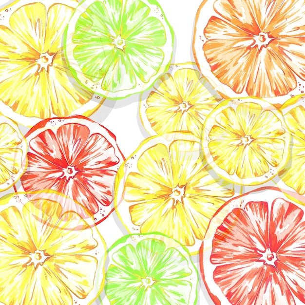 Conjunto de cócteles bebidas brillantes de verano en vasos Ilustración de acuarela para banners postales sitios web