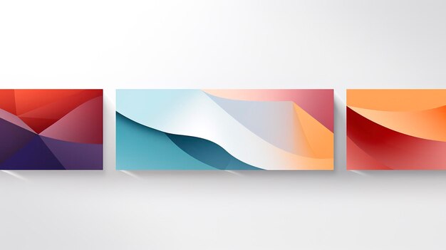 Conjunto de Abstract Cover Design quatro 3D Geométrico