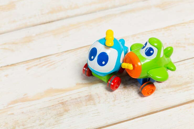 Foto conjunto de brinquedos para crianças