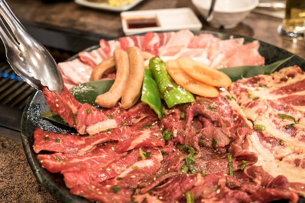 Conjunto de carne yakiniku