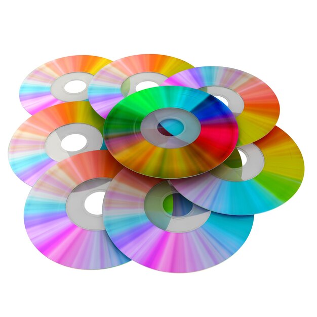 Conjunto de CD renderização em 3D