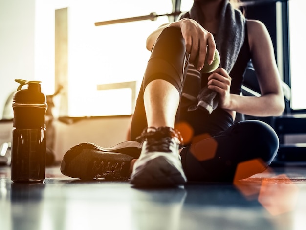 Conjunto de elementos de fitness para academia