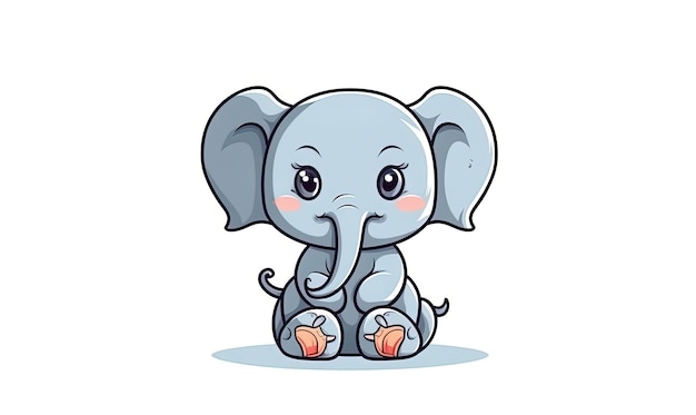 Conjunto de emojis de elefante em diferentes ações