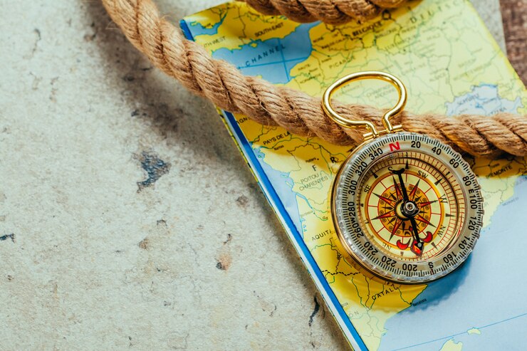 Foto conjunto de equipamento de viagem
