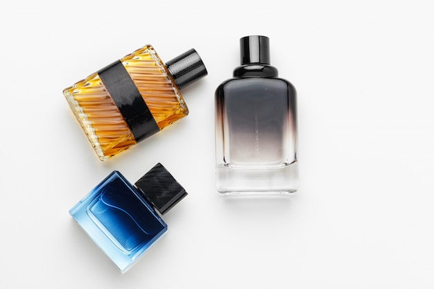 Conjunto de frascos de perfume de luxo